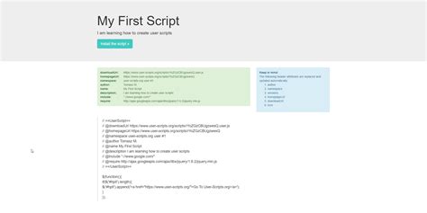 User scripts .
